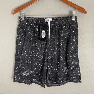 NEW Inaka Power Shorts Constellations Stars Black Mens Size Large L Mesh Pockets